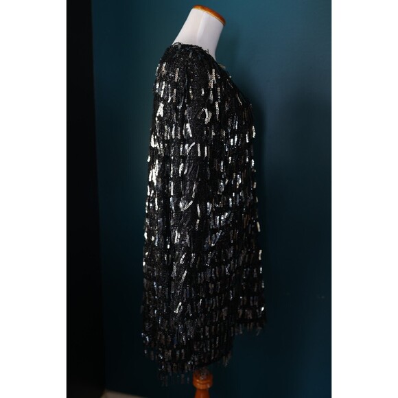 Zara Black Sequin Mini Dress - Picture 9 of 13